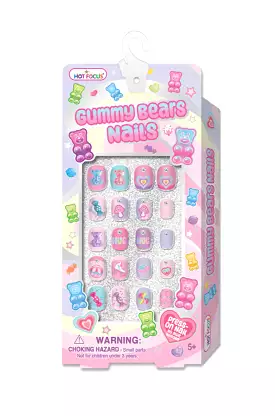 Hot Focus Gummy Bear Press On Nails