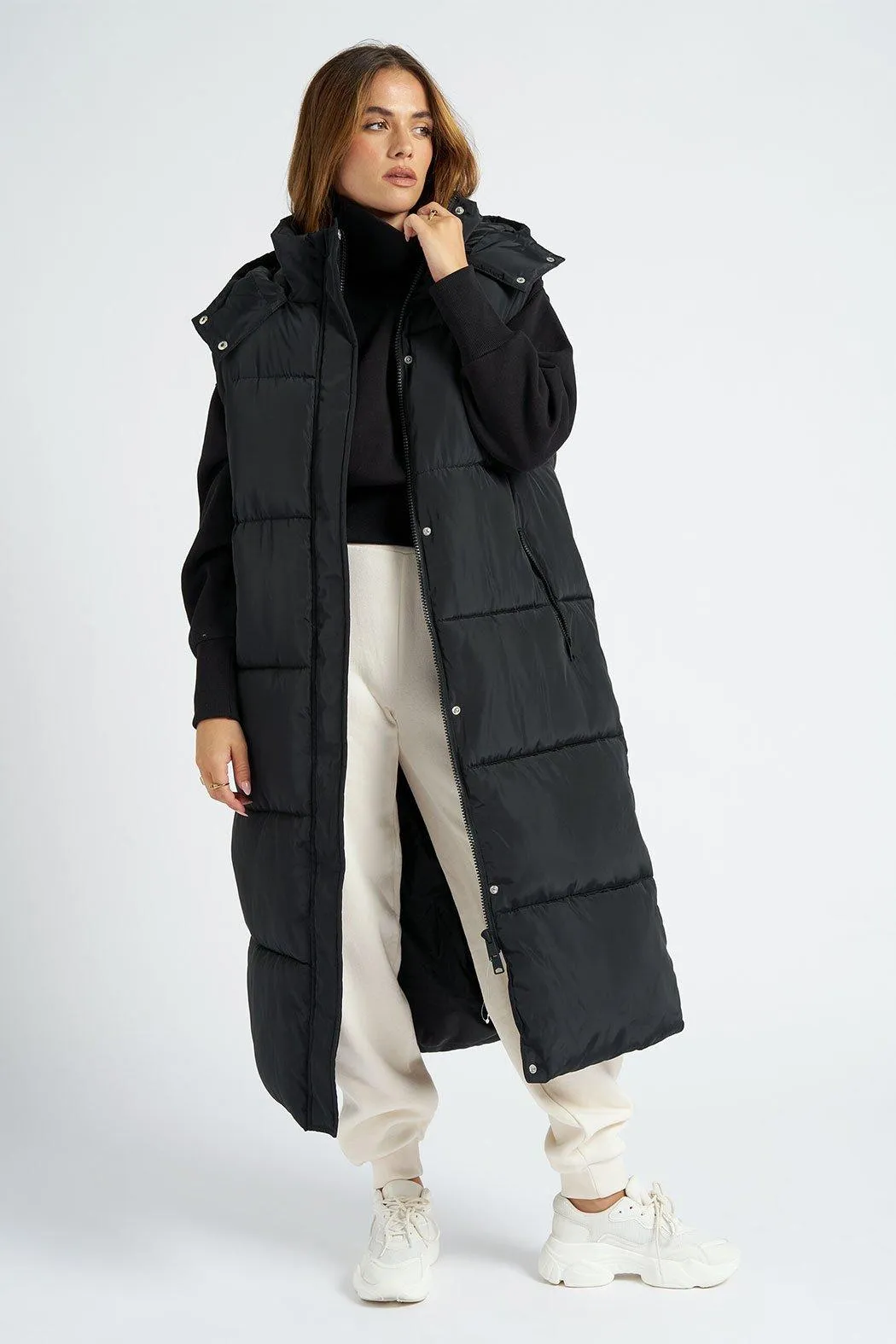 Jackets & Coats | Longline Puffer Gilet | Urban Bliss