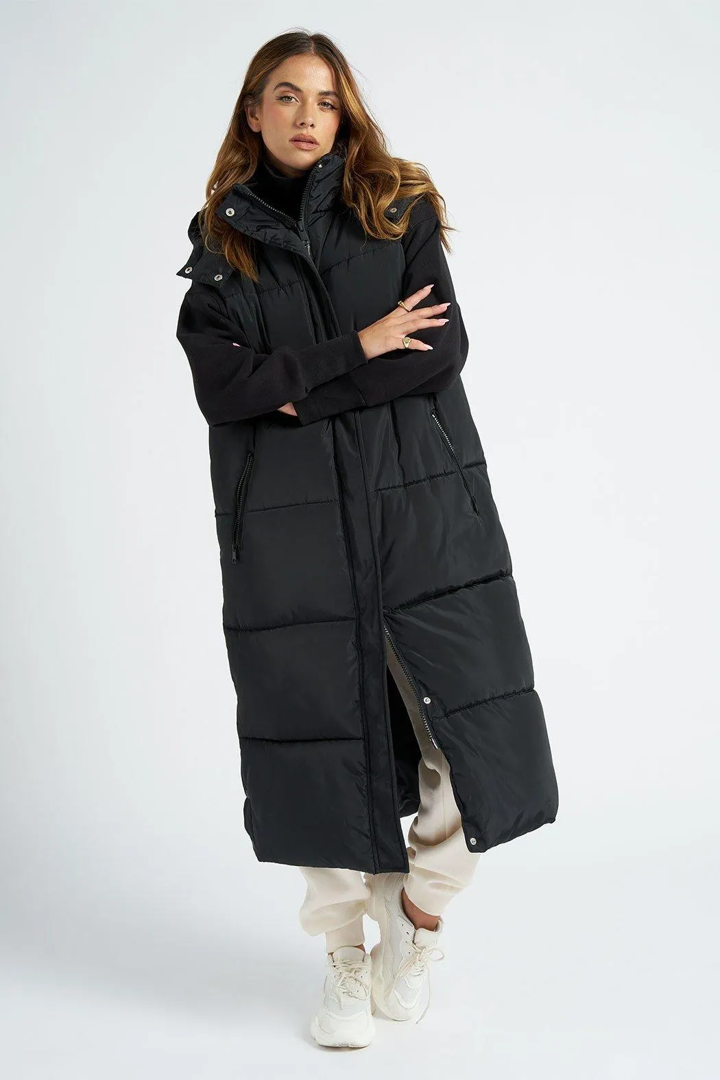 Jackets & Coats | Longline Puffer Gilet | Urban Bliss