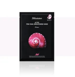 JM Solution Active Pink Snail Brightening Mask - 10 Sheets