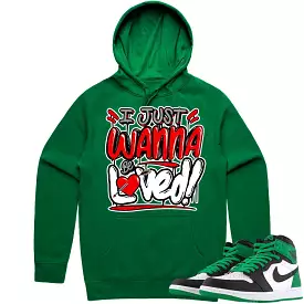 Jordan 1 Lucky Green 1s Hoodie to Match - RED LOVED