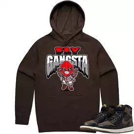 Jordan 1 Palomino 1s Hoodie to Match - RED FLY GANGSTA