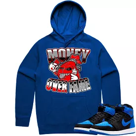 Jordan 1 Royal Suede 1s Hoodie to Match - RED MOF