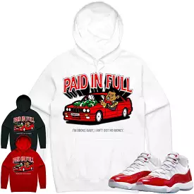 Jordan 11 Cherry 11s Hoodie to Match - RED PAID