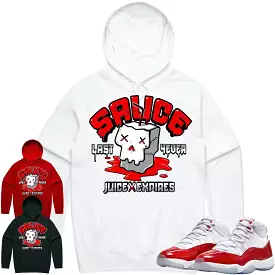 Jordan 11 Cherry 11s Hoodie to Match - RED SAUCE