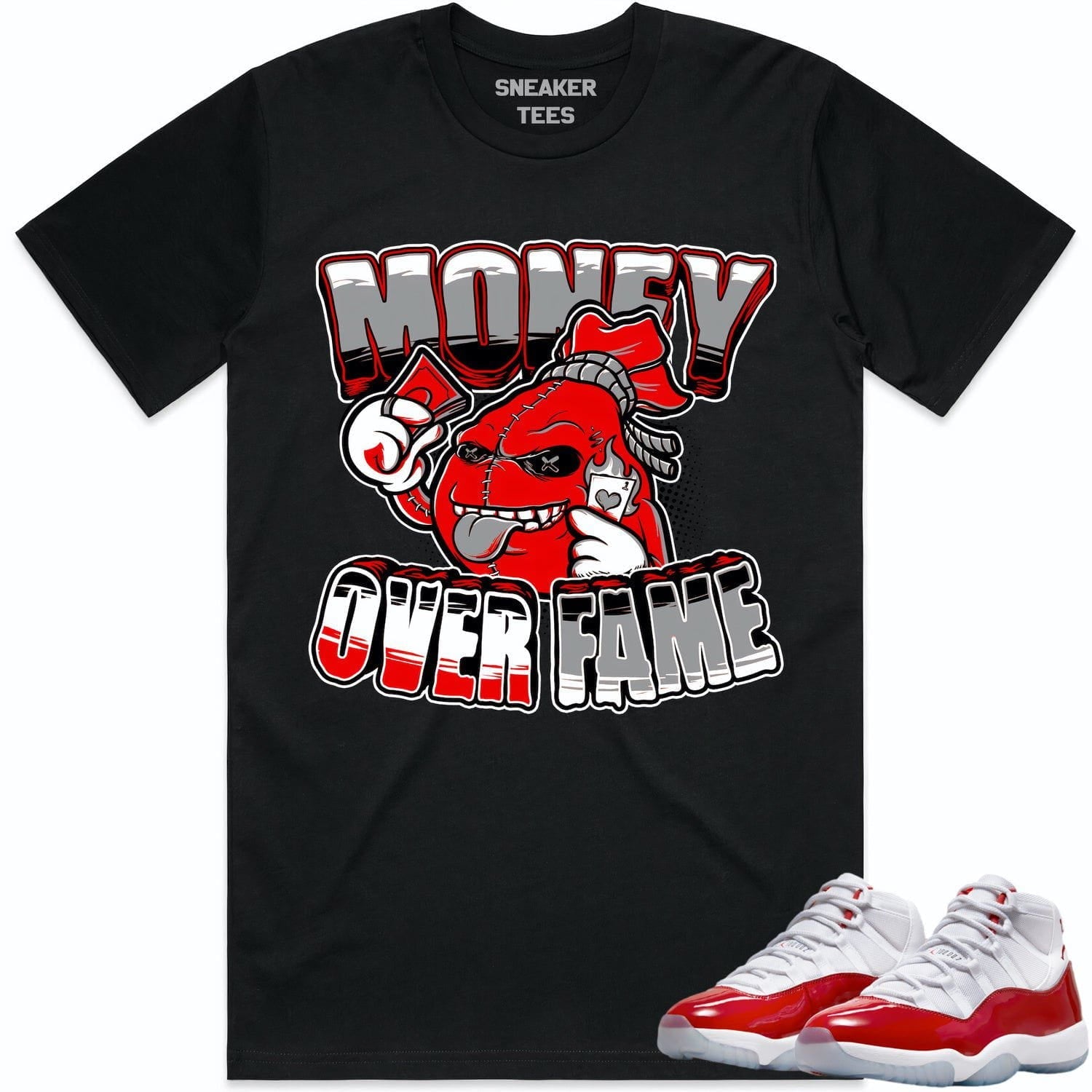 Jordan 11 Cherry 11s Shirt to Match - RED MOF