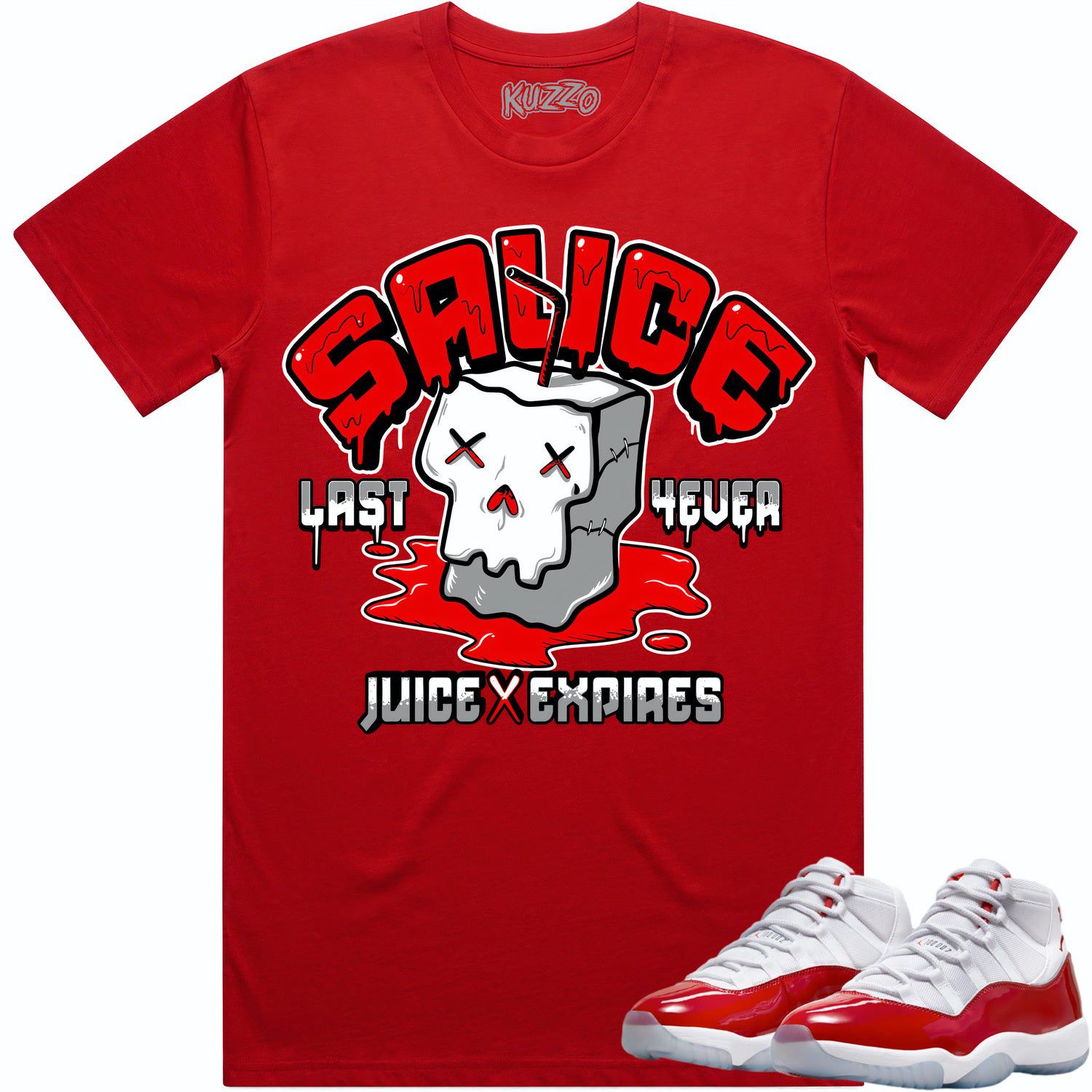 Jordan 11 Cherry 11s Shirt to Match - RED SAUCE