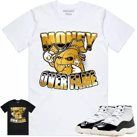 Jordan 11 Gratitude 11s Shirt to Match - GOLD METALLIC MOF