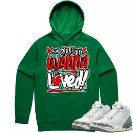 Jordan 3 Lucky Green 3s Hoodie to Match - RED LOVED