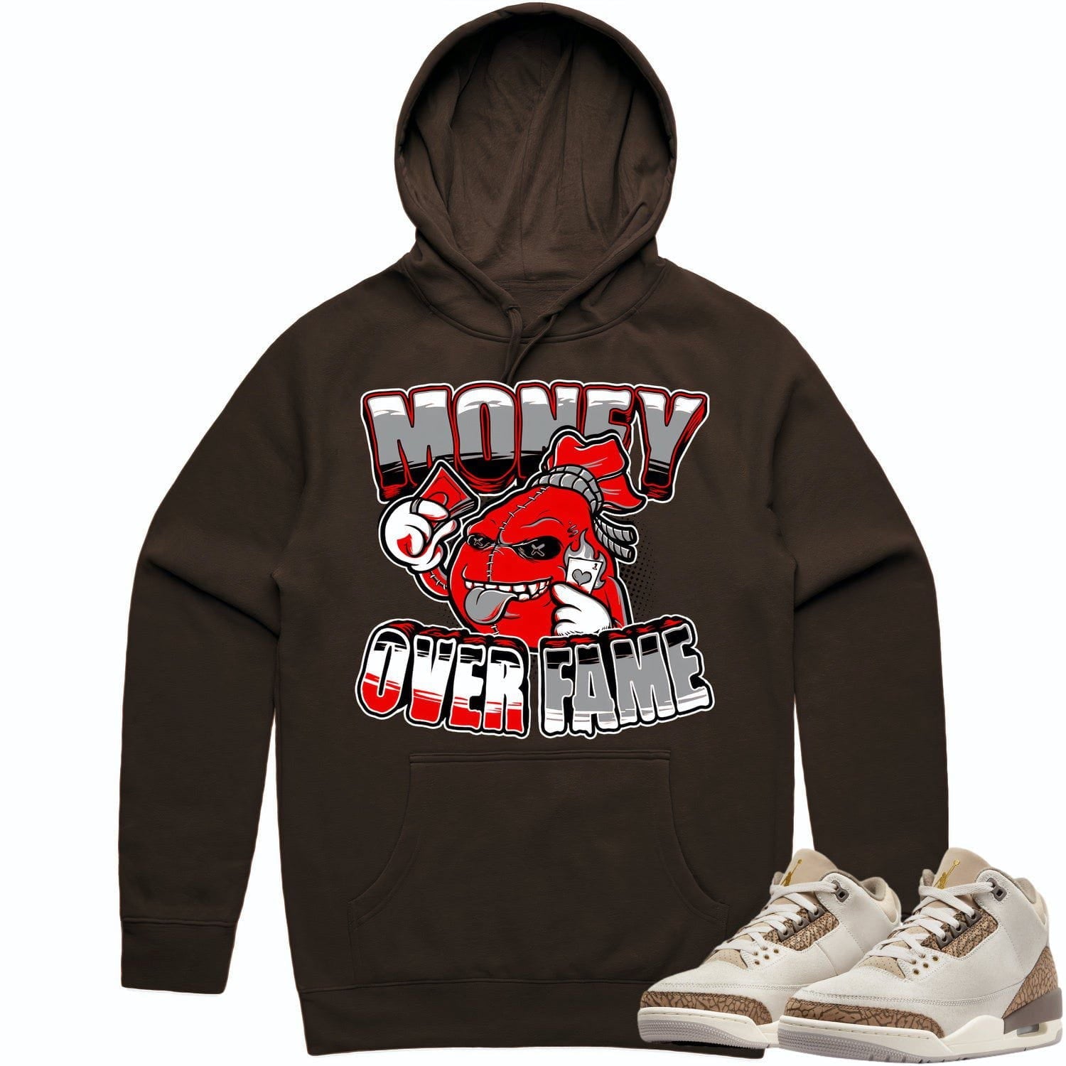 Jordan 3 Palomino 3s Hoodie to Match - RED MOF