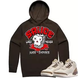 Jordan 3 Palomino 3s Hoodie to Match - RED SAUCE