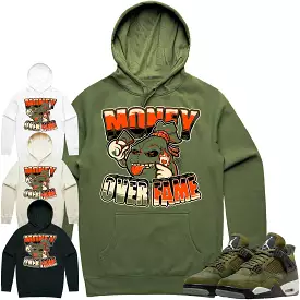 Jordan 4 Craft Olive 4s Hoodie to Match - CELADON MOF