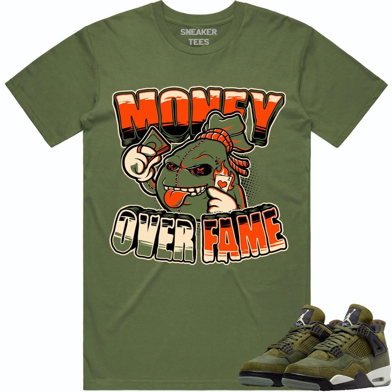 Jordan 4 Craft Olive 4s Shirt to Match - CELADON MOF