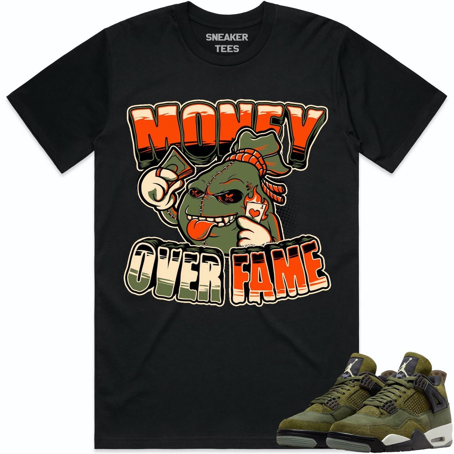 Jordan 4 Craft Olive 4s Shirt to Match - CELADON MOF