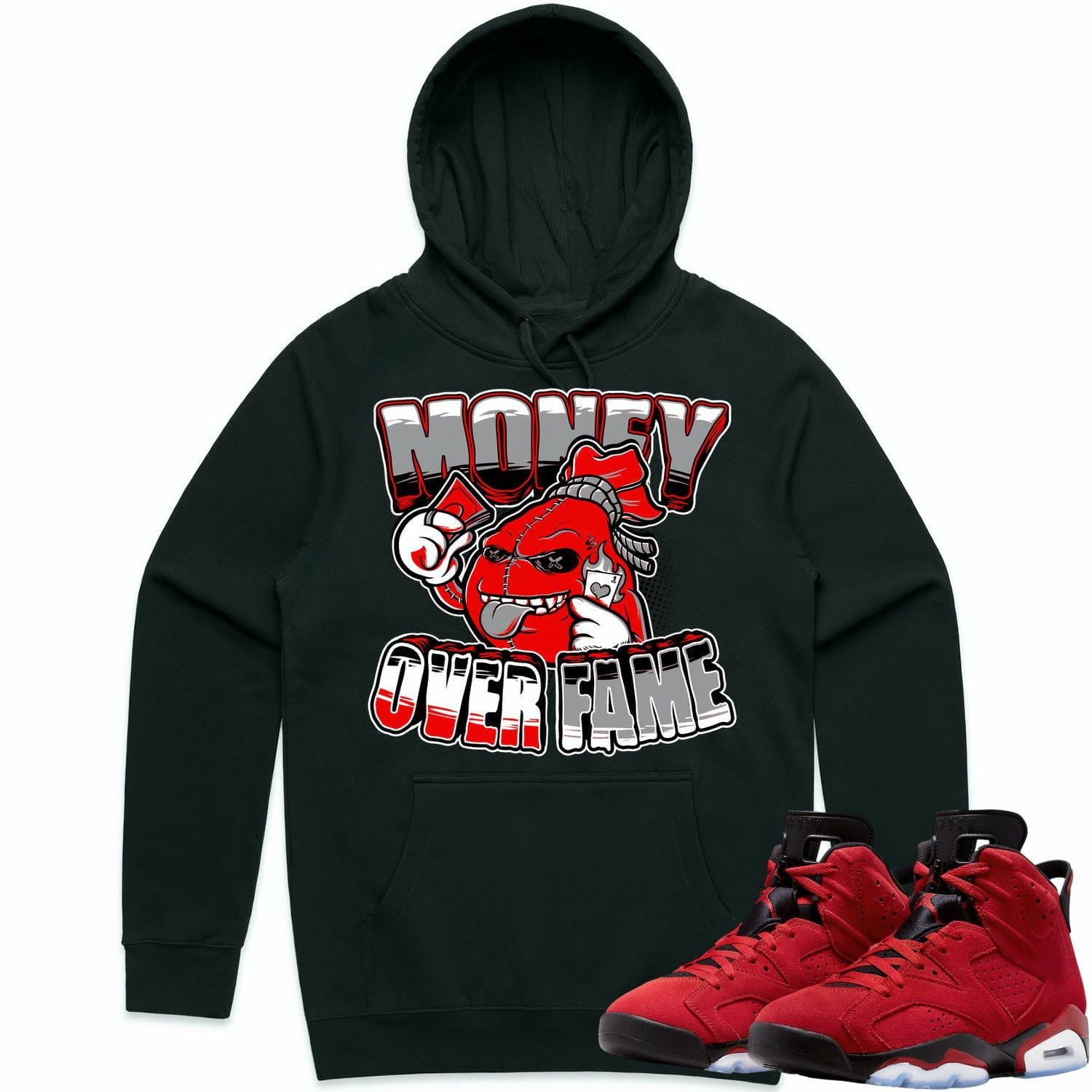 Jordan 6 Toro Bravo 6s Hoodie to Match - RED MOF