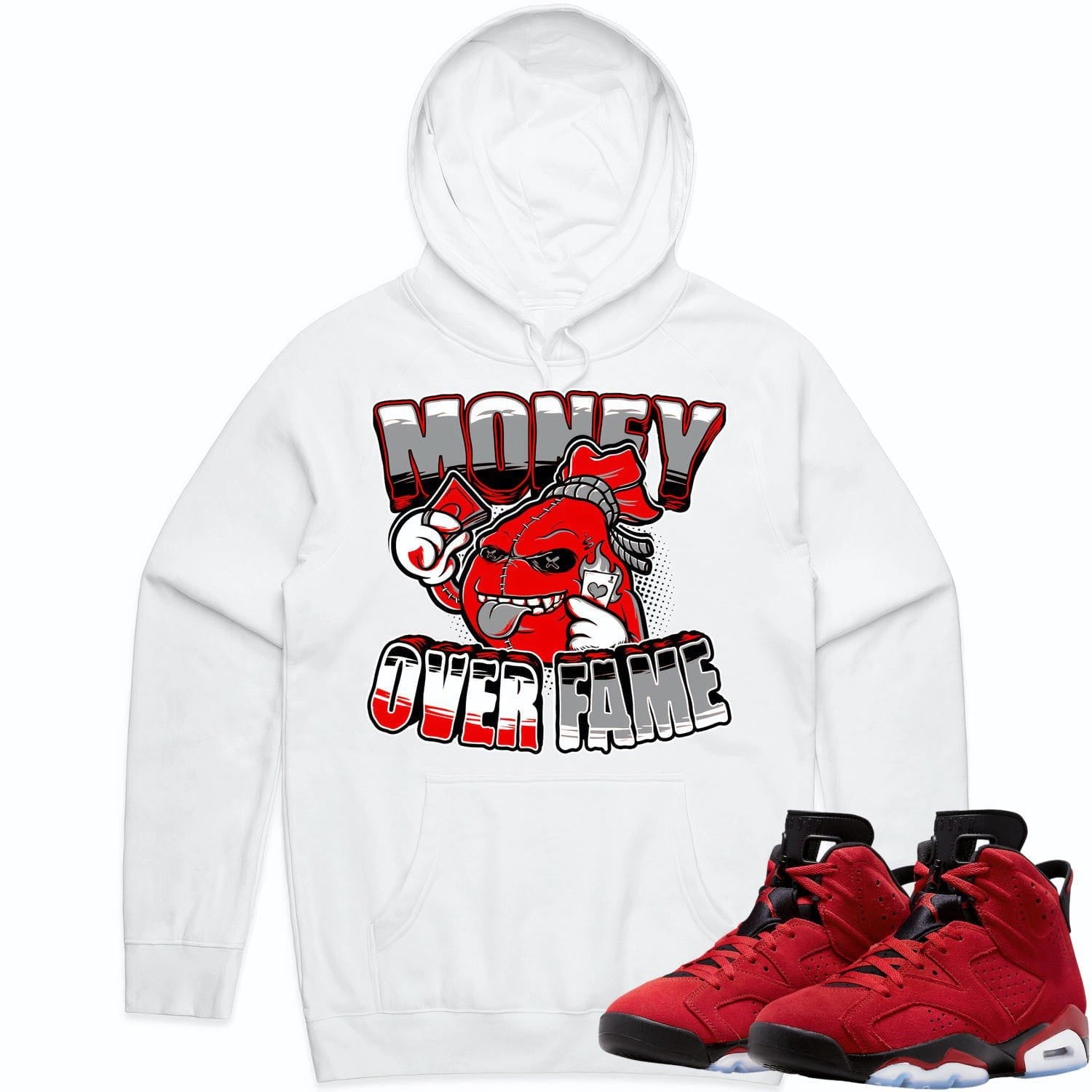 Jordan 6 Toro Bravo 6s Hoodie to Match - RED MOF