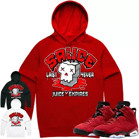 Jordan 6 Toro Bravo 6s Hoodie to Match - RED SAUCE