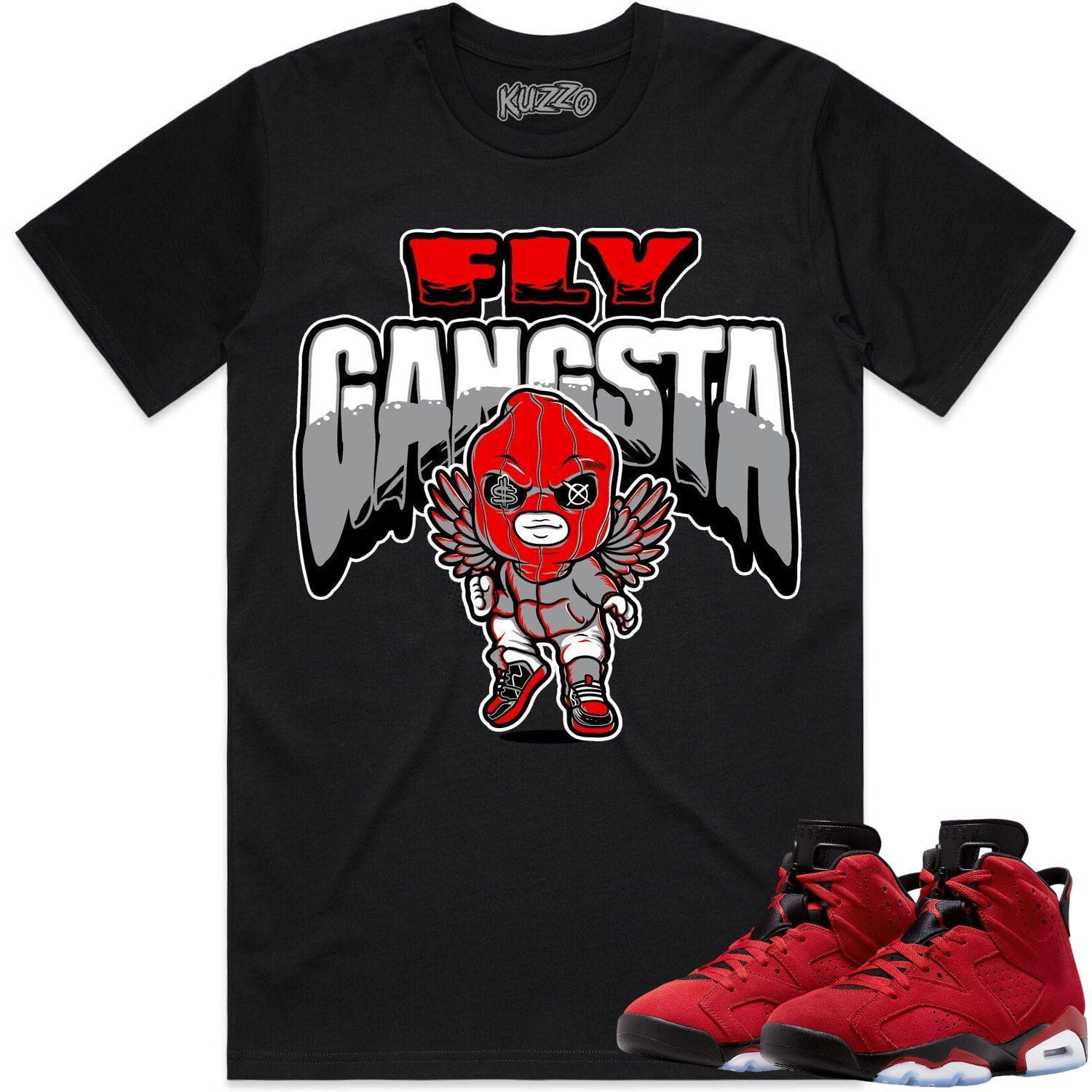 Jordan 6 Toro Bravo 6s Shirt to Match - RED FLY GANGSTA