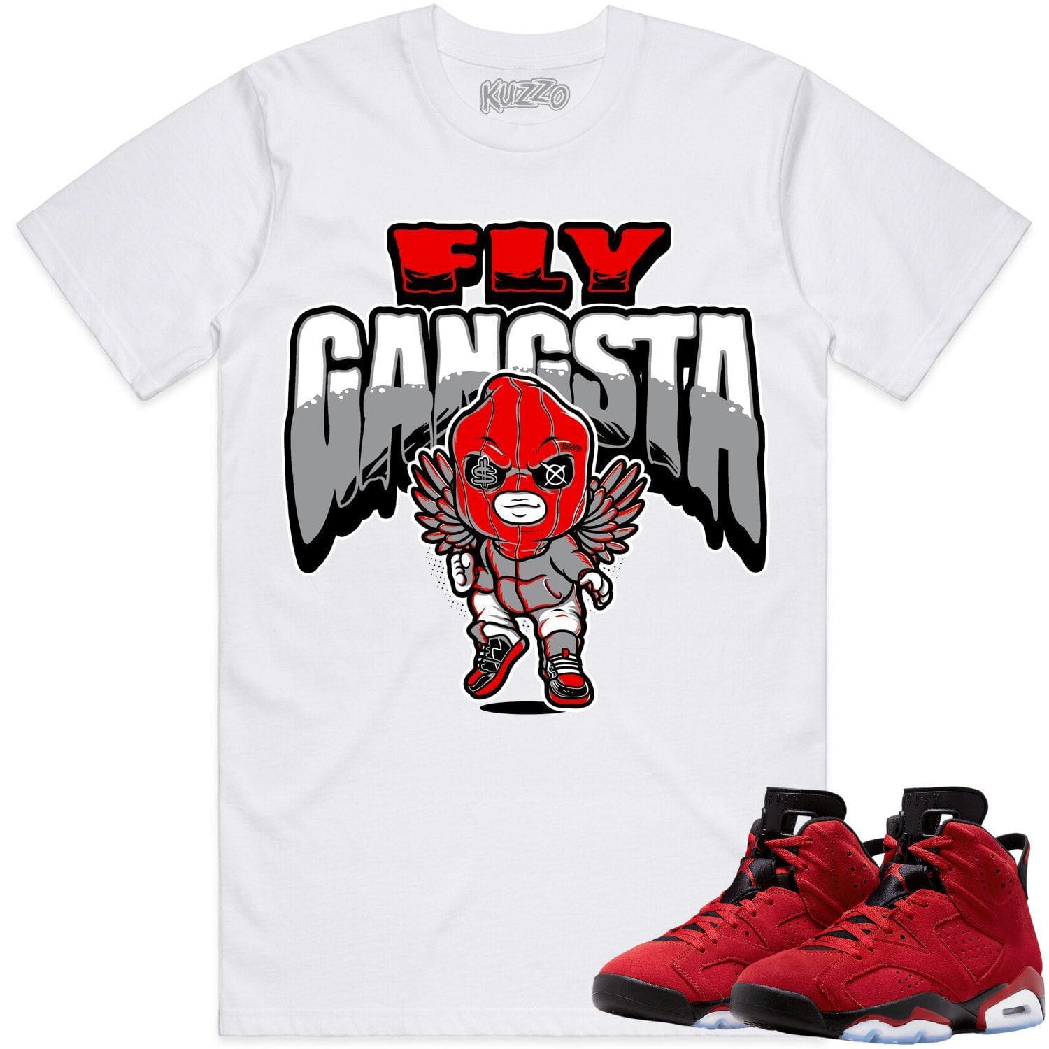 Jordan 6 Toro Bravo 6s Shirt to Match - RED FLY GANGSTA