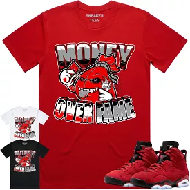 Jordan 6 Toro Bravo 6s Shirt to Match - RED MOF