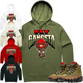 Jordan 9 Beef Broccoli 9s Hoodie to Match - OLIVE FLY GANGSTA