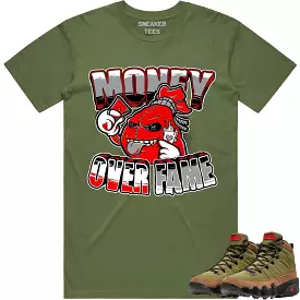 Jordan 9 Beef Broccoli 9s Shirt to Match - RED MOF