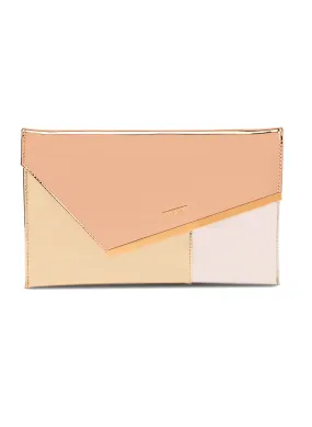 Judi Gold Multicolor Soft Clutch Bag