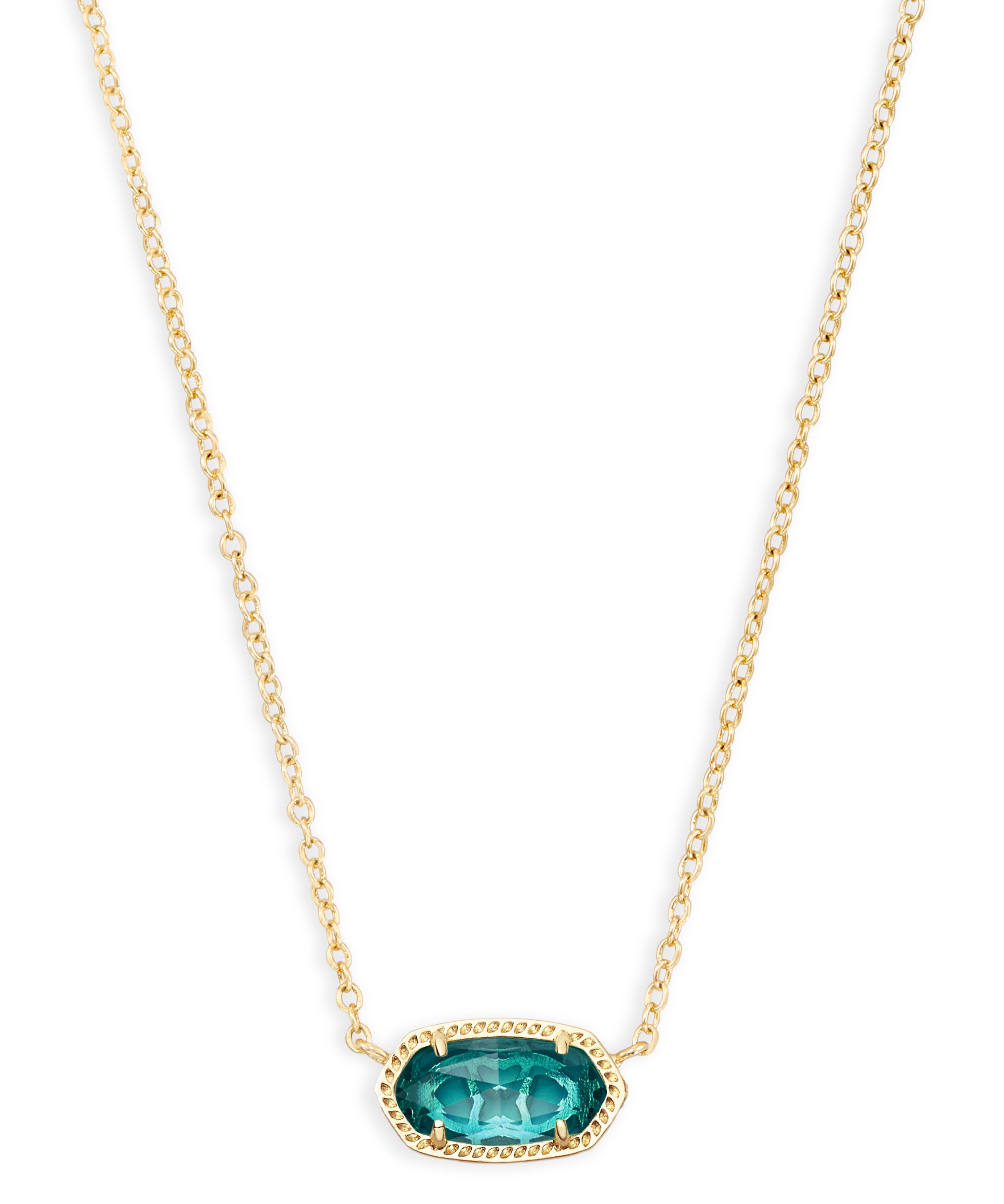 Kendra Scott Elisa Pendant Necklace - London Blue/Gold