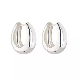 KNIGHT & DAY - Silver Chunky Hoops