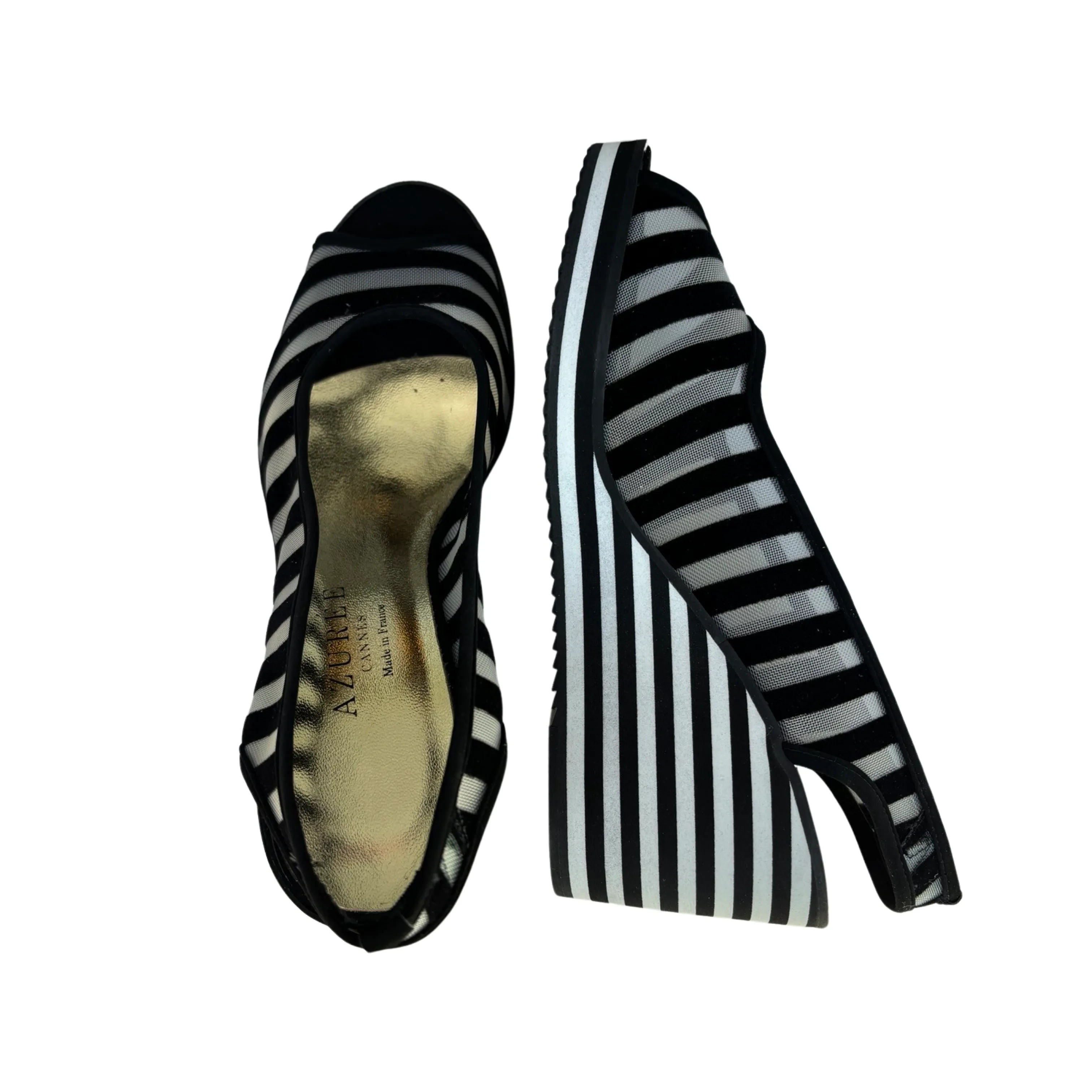 Konc B/W Stripe Wedge