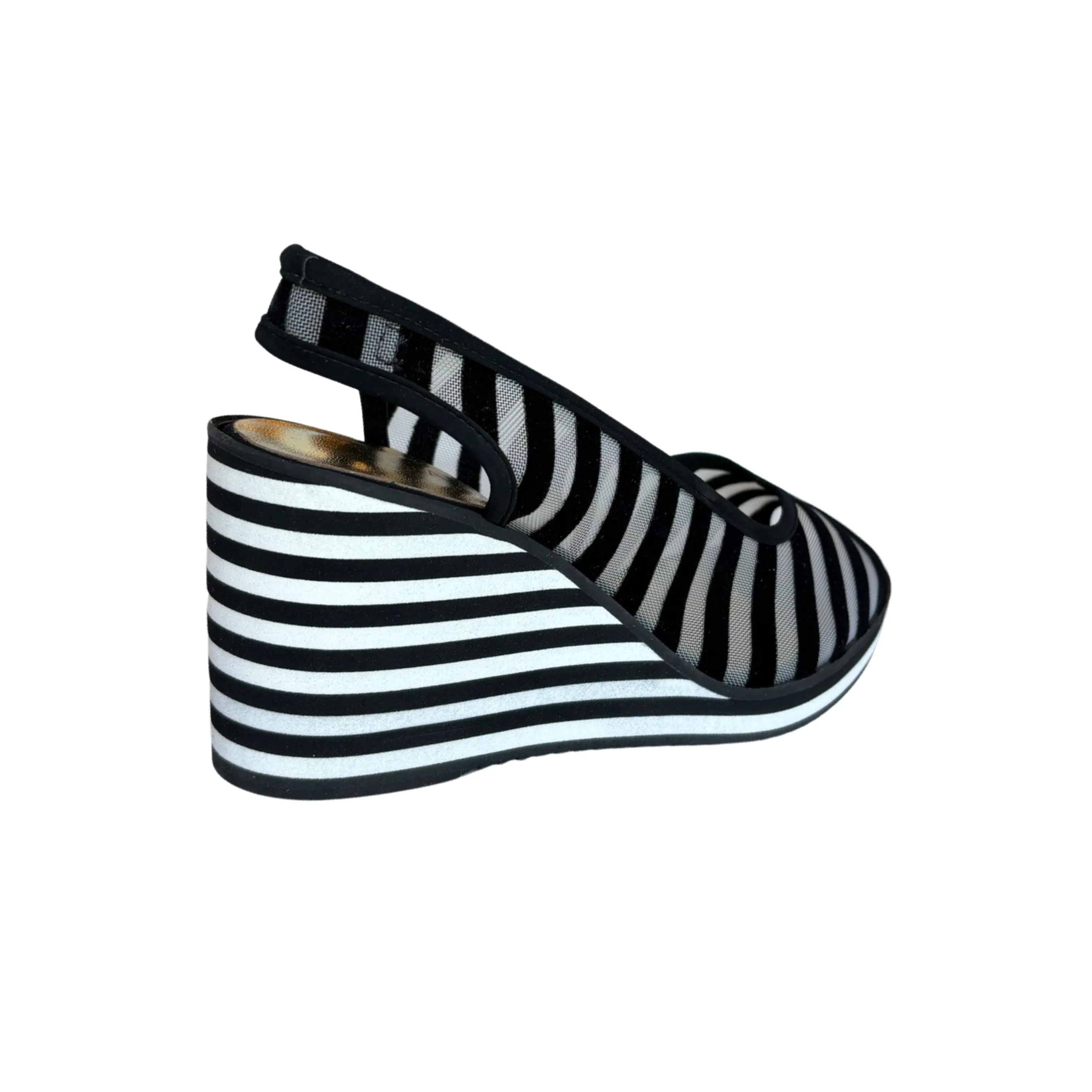 Konc B/W Stripe Wedge