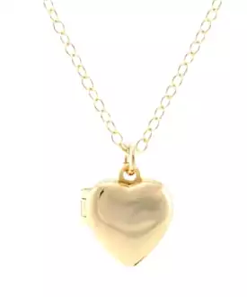 Kris Nations Heart Locket Necklace - Gold