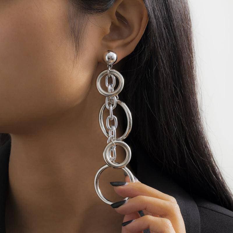 Long Annulus Earrings