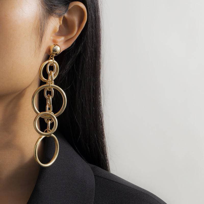 Long Annulus Earrings