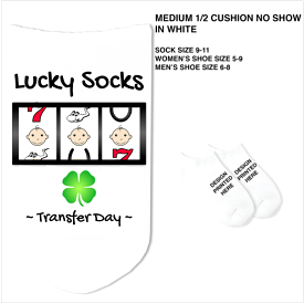 Lucky Socks Transfer Day - Slots on White - SG