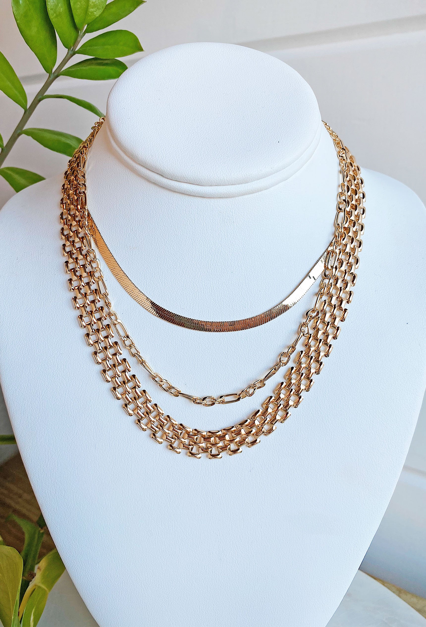 Mallory Gold Layered Necklace