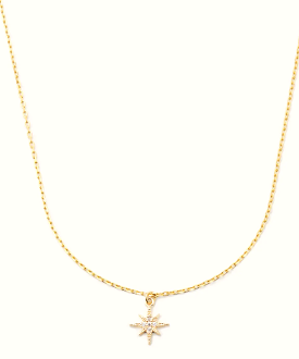 Mini Starburst Necklace - Gold