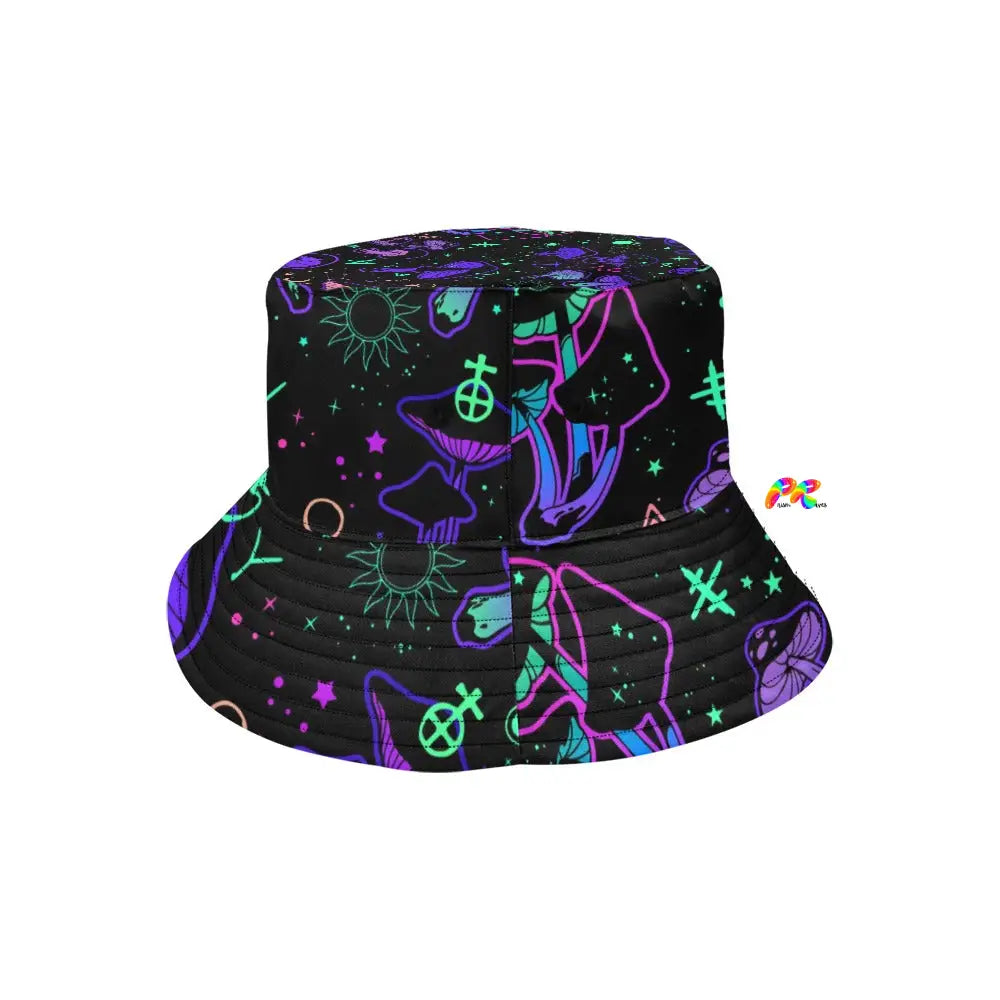 Mushroom Cult Rave Bucket Hat