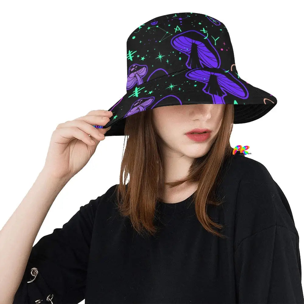 Mushroom Cult Rave Bucket Hat