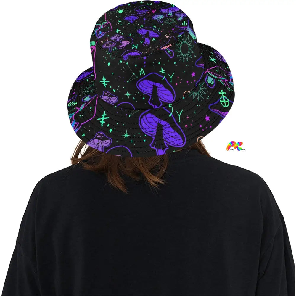 Mushroom Cult Rave Bucket Hat