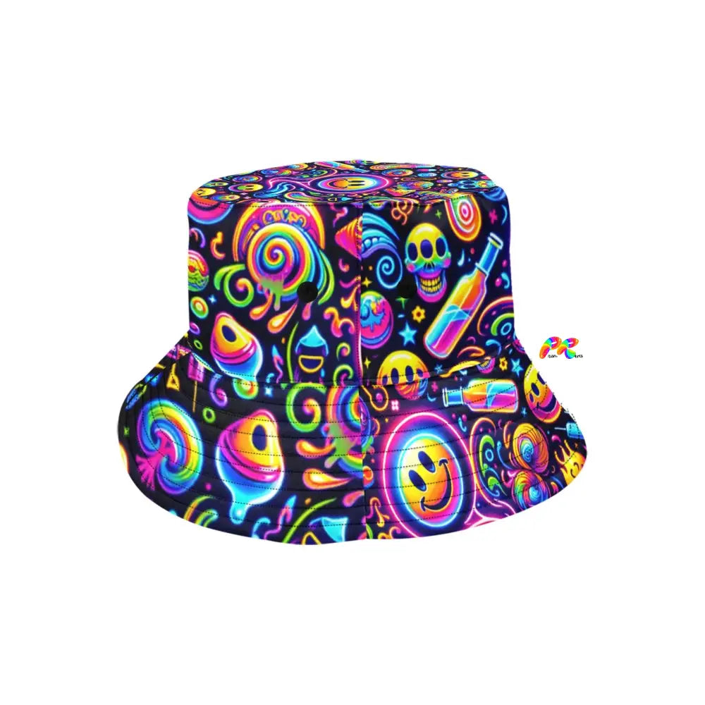 Neon Bliss Unisex Rave Bucket Hat