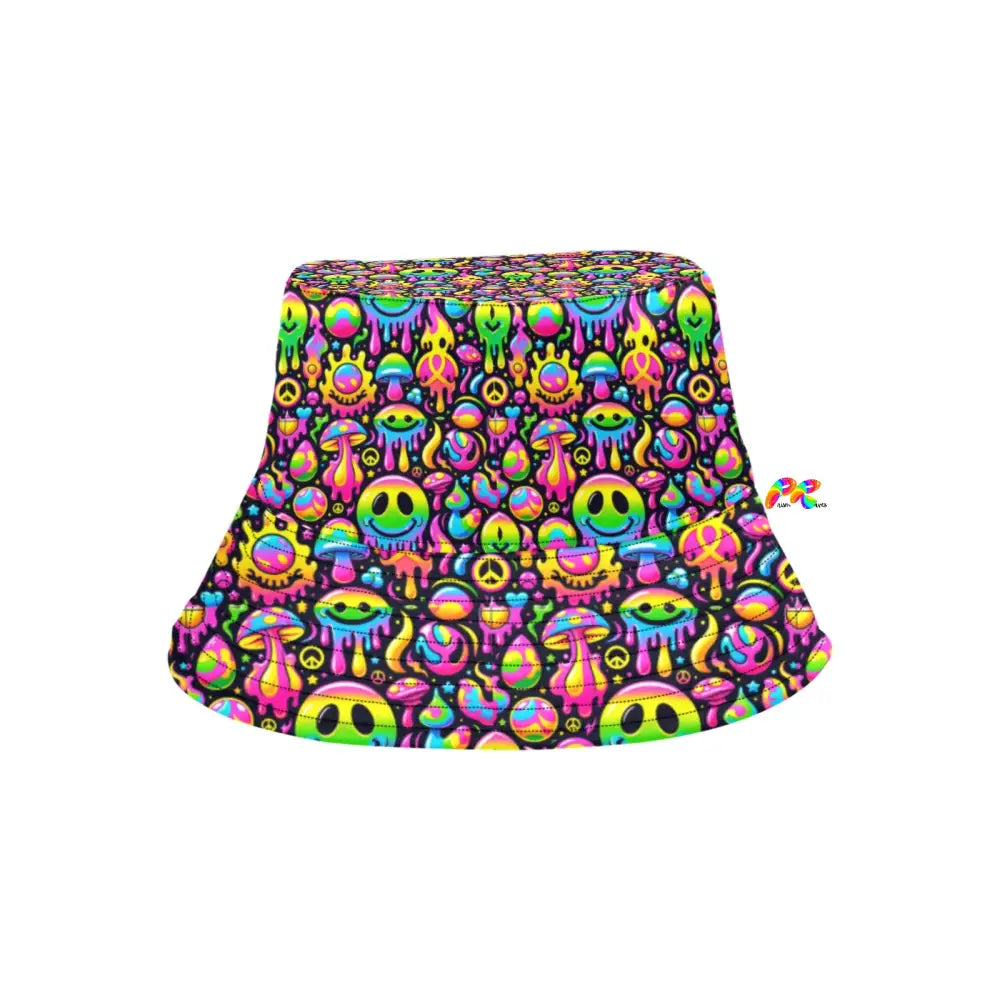 Neon Drip Unisex Rave Bucket Hat