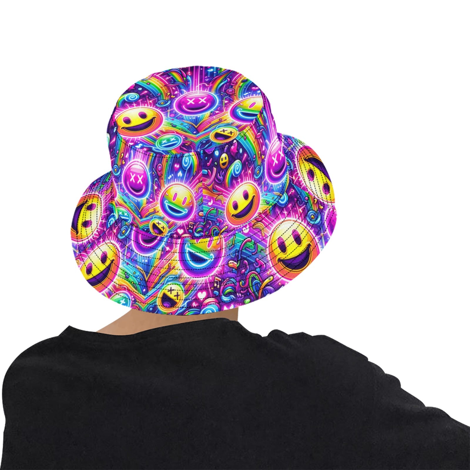 Neon Joy Unisex Rave Bucket Hat