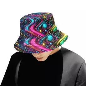 Neon Pulse Rave Unisex Bucket Hat