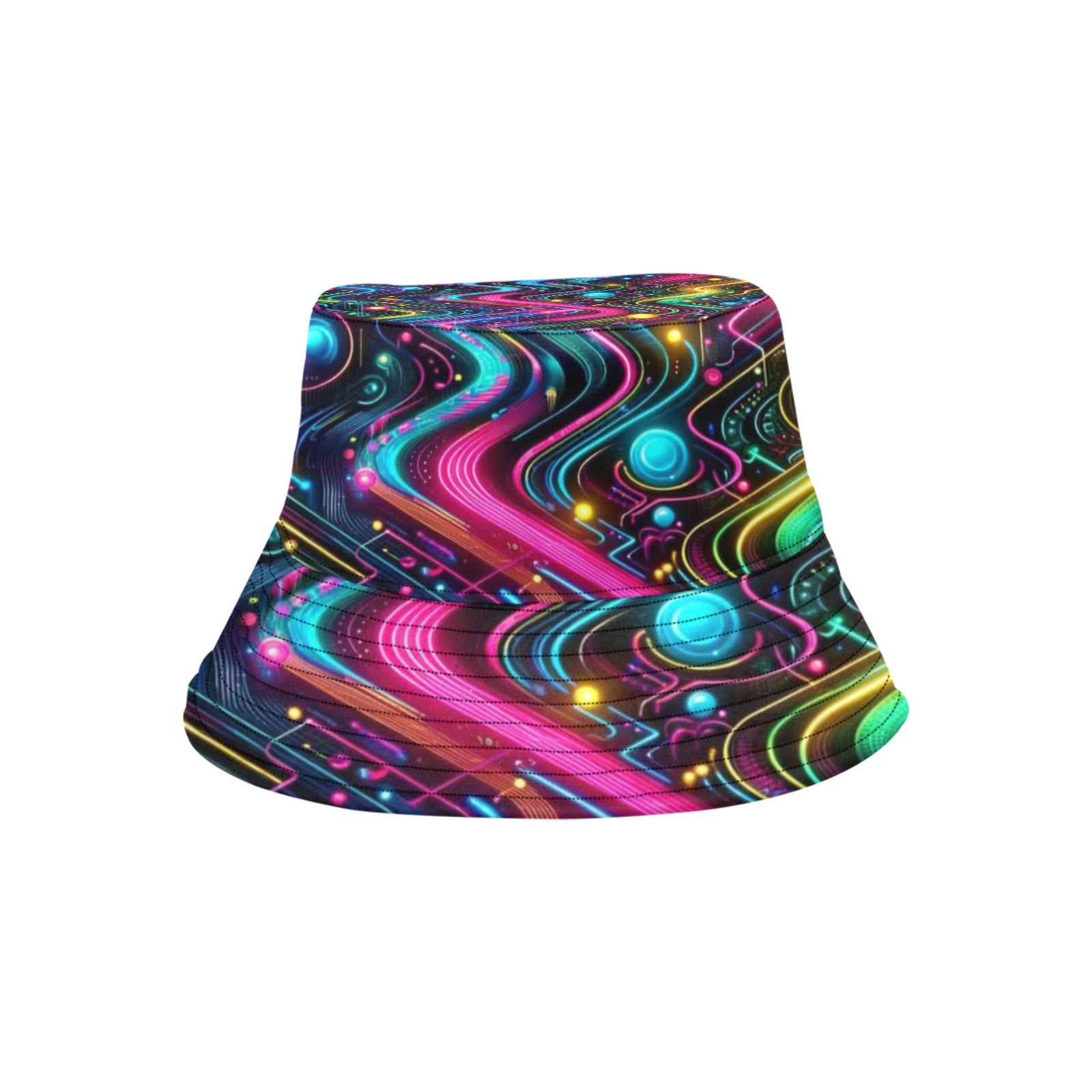 Neon Pulse Rave Unisex Bucket Hat