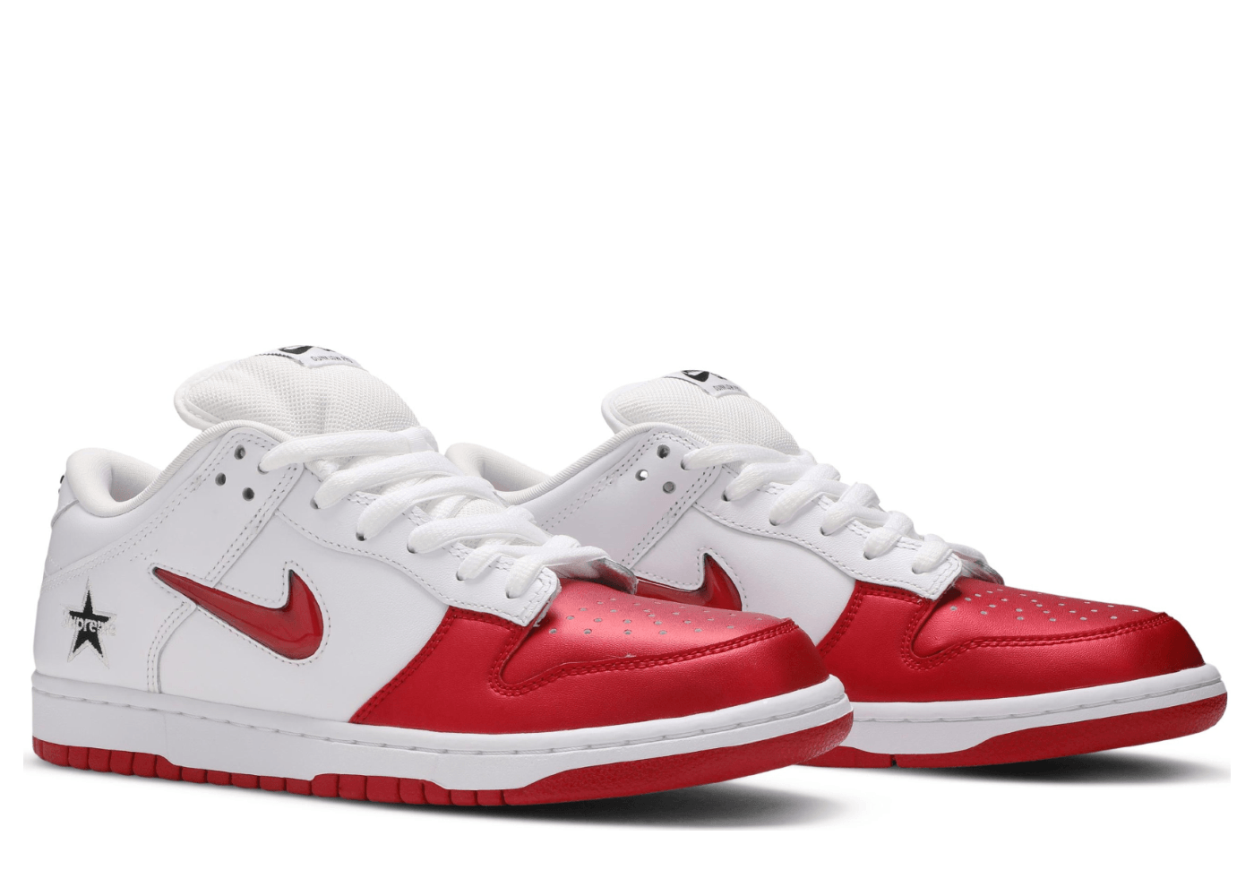 Nike SB Dunk Low Supreme Jewel Swoosh Red