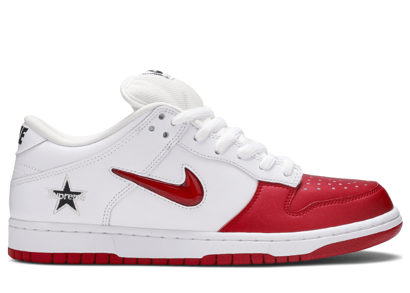 Nike SB Dunk Low Supreme Jewel Swoosh Red