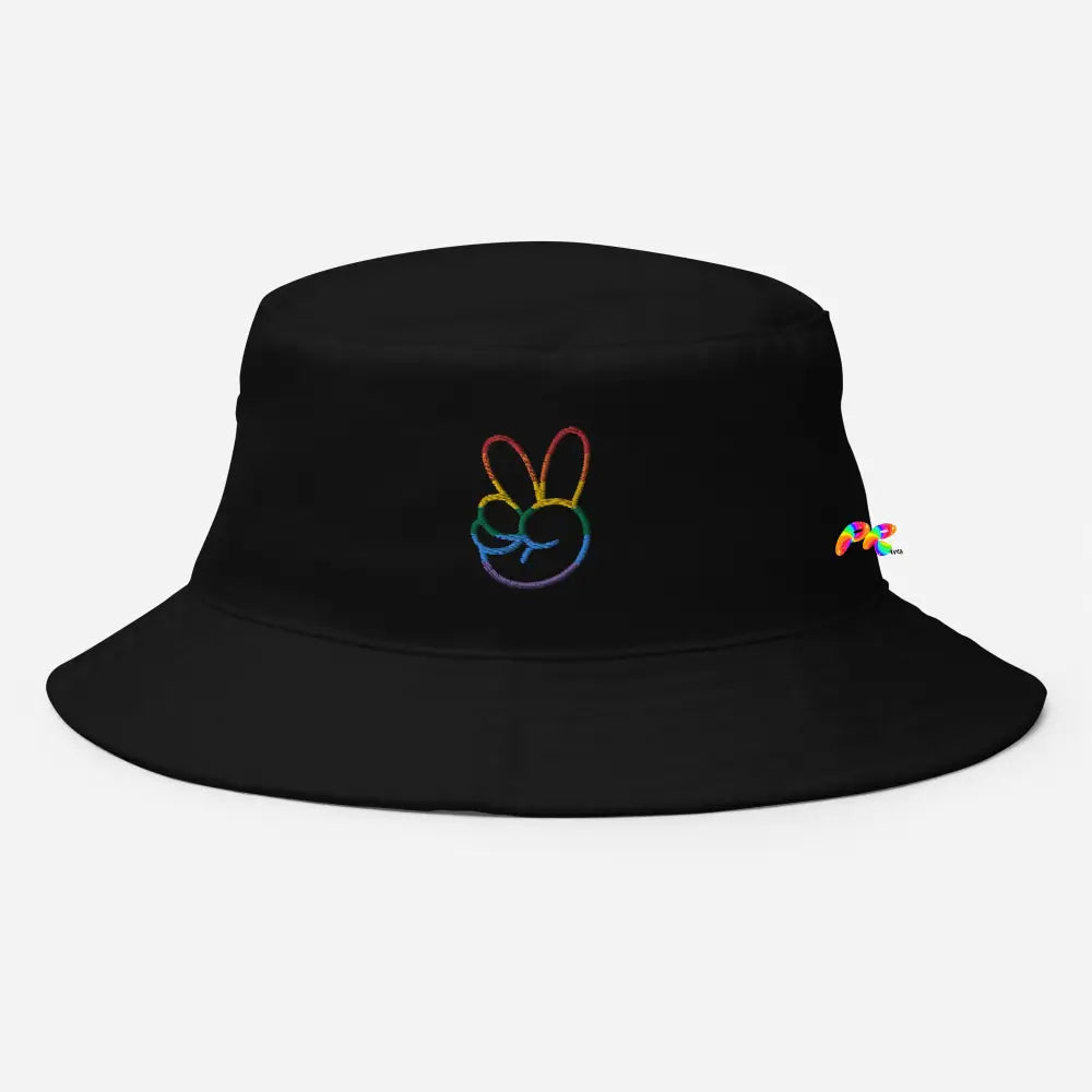 Peace Sign Hand Bucket Hat