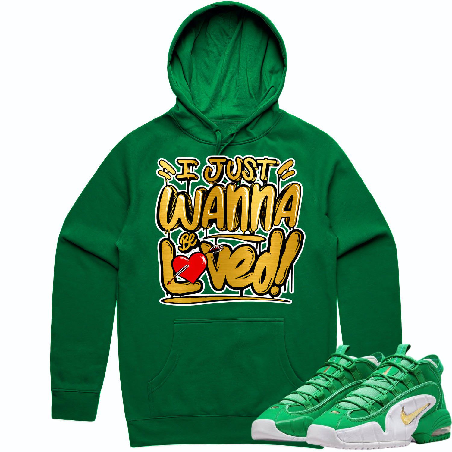 Penny 1 Stadium Green 1s Hoodie to Match - GOLD METALLIC LOVED