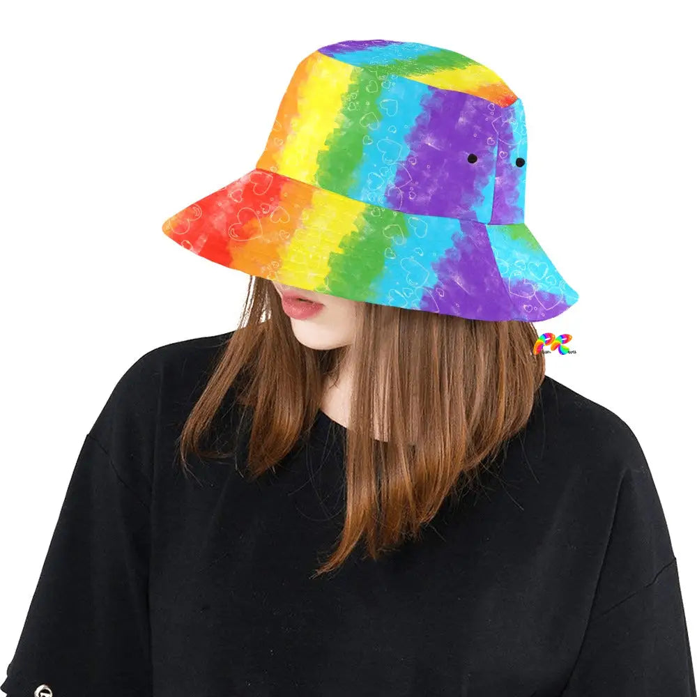 Pride Hearts Bucket Hat